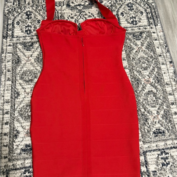 Fashion Nova Strapless Red Dress - Picture 5 of 7